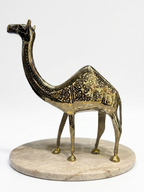 Handcrafted Solid Brass Camel Statue | Vintage Decorative Camel Figurine for Home & Office Décor